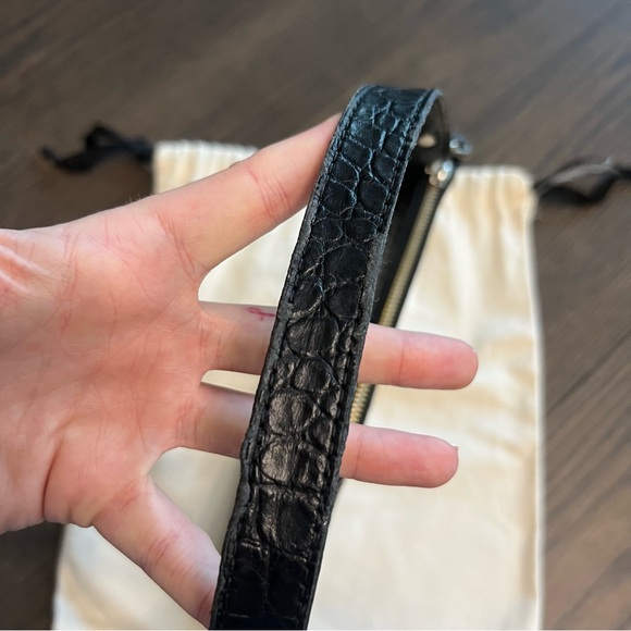 By Far Rachel Croco Embossed Leather Shoulder Bag - Picture 5 of 11